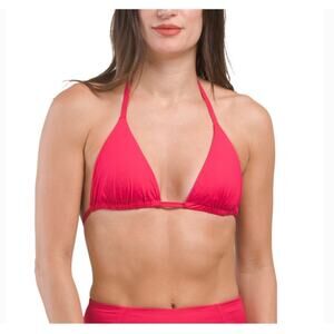 NWT Spanx Coastal Hibiscus Triangle Bikini Top Women’s Size Small